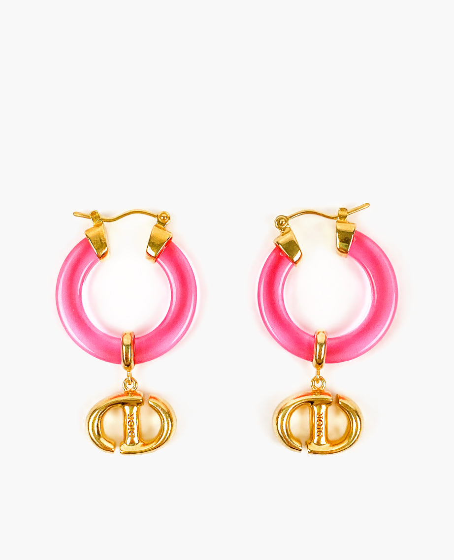 Dior CD Navy Earrings – Luxury Helsinki