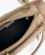 Dior Lady Medium Nude Cannage Lambskin