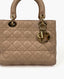 Dior Lady Medium Nude Cannage Lambskin