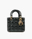 Lady Dior Small Black Lambskin My ABC Dior Bag