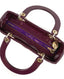 Dior Lady Medium Purple Patent Cannage Calfskin