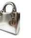 Lady Dior Mini Python Leather Silver