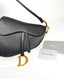 Dior Saddle Bag Black Grained Calfskin