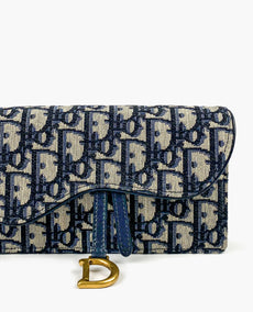 Dior Satulavyö Pochette Jacquard Oblique Blue