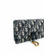 Dior Saddle Belt Pochette Jacquard Oblique Blue