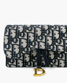 Dior Satulavyö Pochette Jacquard Oblique Blue