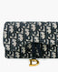 Dior Saddle Belt Pochette Jacquard Oblique Blue