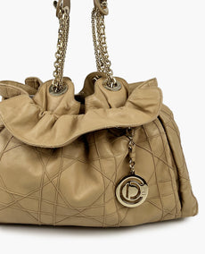 Dior Le Trente Beige Cannage Leather Tote