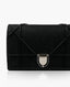 Dior WOC Diorama Black Calfskin Leather Clutch