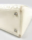 Dior White Cannage Quilted Patent Leather Large Lady Dior Bag