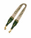 Dior Embellished Shoulder Strap Khaki Green Embroidery