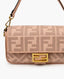 Fendi Baguette Pink FF Canvas Bag