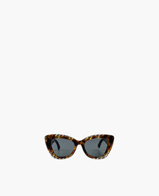 Fendi FF Cat Eye Logo Trim Brown Sunglasses