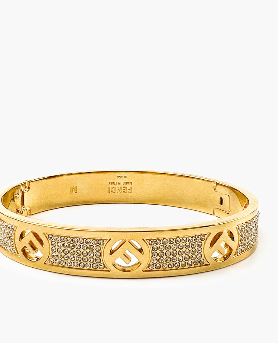 アクセサリー y2k archive FENDI F-logo bangle bracelet F Is Fendi Bracelet – Luxury Helsinki
