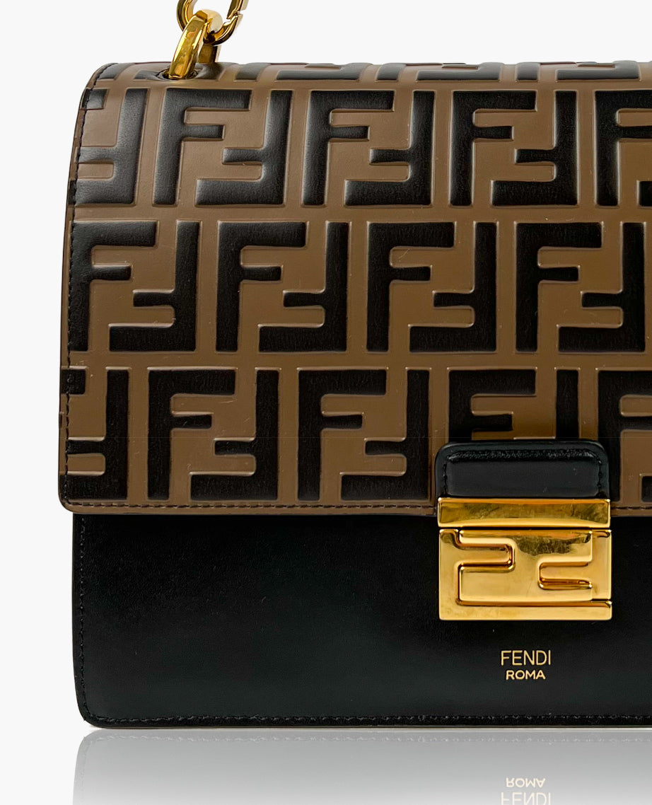 Fendi Kan I Black Leather Bag Luxury Helsinki