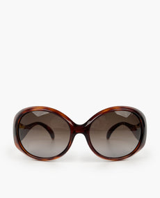 Fendi Havana Logo Sunglasses Brown