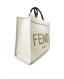 Fendi Sunshine Medium Cream Leather Shopper