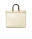 Fendi Sunshine Medium Cream Leather Shopper