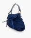 Fendi Raffia Blue Straw Chef Flap -laukku