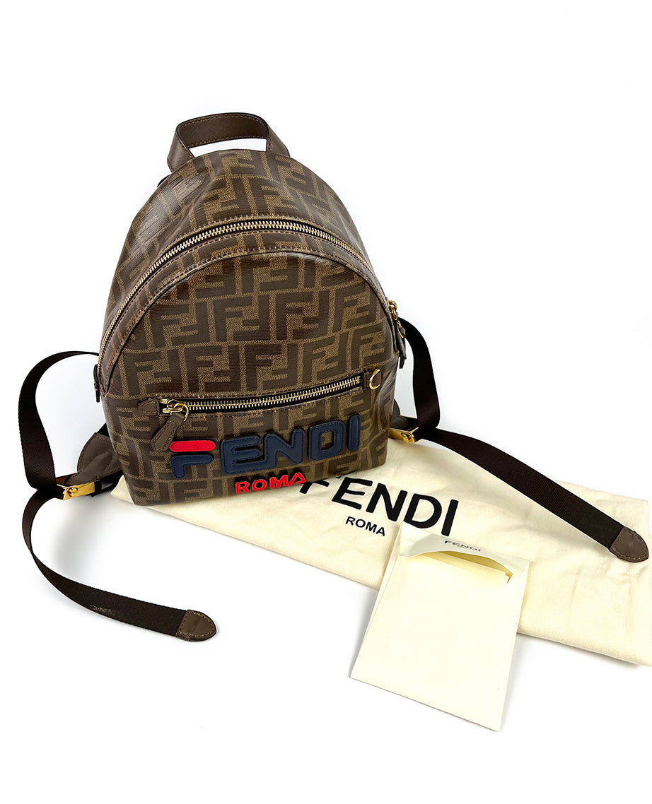 Fendi Brown Mini Fendi Mania Backpack – Luxury Helsinki
