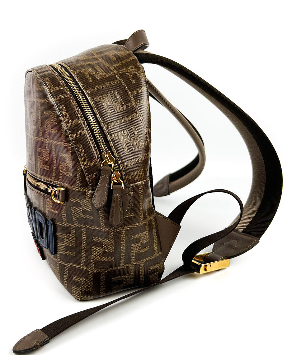 fendi mania mini backpack Fendi Brown Mini Fendi Mania Backpack – Luxury Helsinki