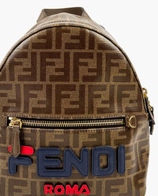 Fendi Brown Mini Fendi Mania Backpack