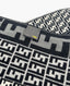 Fendi Logo Wool Scarf Black