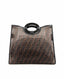 Fendi Runaway Shopper Tote in Brown