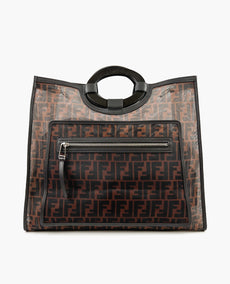 Fendi Runaway Shopper Tote ruskeana