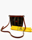 Fendi Vintage Shoulder Bag Striped Fendi Pequin