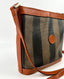 Fendi Vintage Shoulder Bag Striped Fendi Pequin