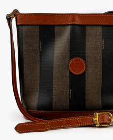 Fendi Vintage olkalaukku raidallinen Fendi Pequin