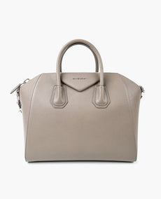 Givenchy Medium Antigona Laukku beige rakeinen nahka