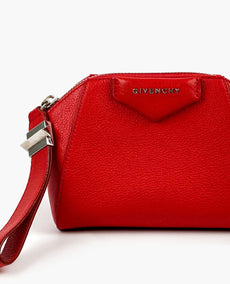 Givenchy Red Sugar vuohennahkainen Antigona Wristlet Laukku