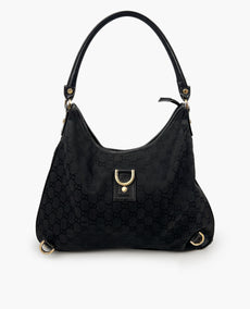 Gucci Abbey D Ring Hobo pieni musta