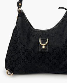 Gucci Abbey D Ring Hobo pieni musta