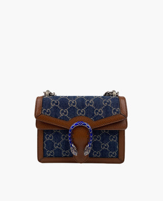 Gucci Dionysus GG Jacquard Denim -minilaukku