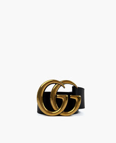 Gucci GG Gold Marmont -vyö musta 90