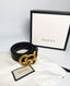 Gucci GG Marmont Reversible Belt 80 Black and Dark Brown