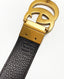 Gucci GG Marmont Reversible Belt 80 Black and Dark Brown