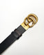 Gucci GG Marmont Reversible Belt 80 Black and Dark Brown