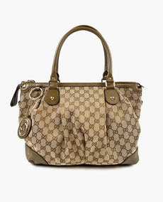 Gucci Monogram GG Canvas Sukey Top Handle Tote