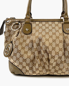 Gucci Monogram GG Canvas Sukey Top Handle Tote