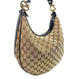 Gucci Beige/Ebony GG Canvas Twins Medium Hobo Bag