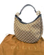 Gucci Beige/Ebony GG Canvas Twins Medium Hobo Bag