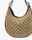 Gucci Beige/Ebony GG Canvas Twins Medium Hobo Bag