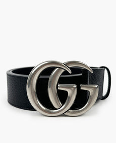 Gucci GG Marmont Belt Musta 80 SHW