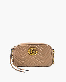 Gucci GG Marmont Pieni Matelassé Olkalaukku Dusty Pink