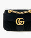 Gucci GG Marmont Small Black Velvet Shoulder Bag