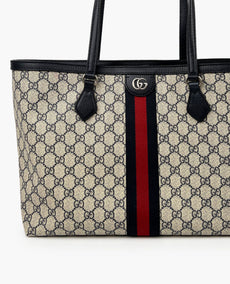 Gucci Ophidia GG Medium Kangaskassi Sininen